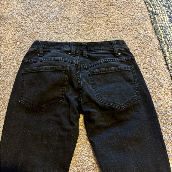 Free People Distressed Black Skinny Jeans - Picture 7 of 9